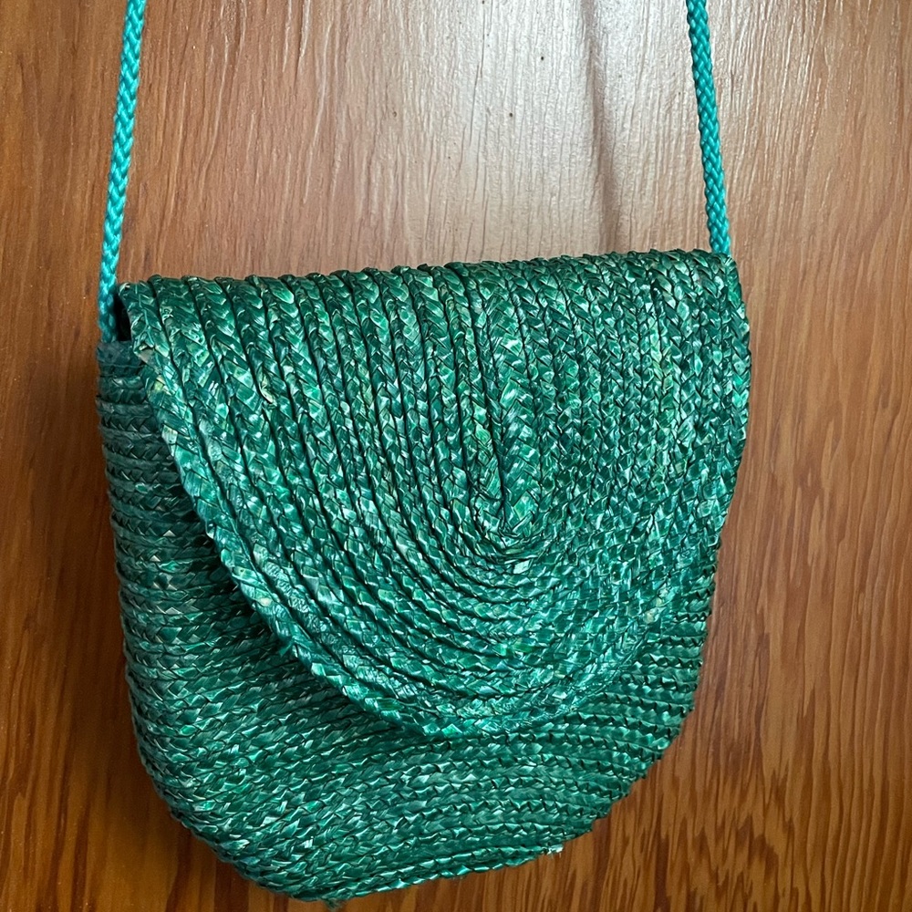 Woven Green Purse